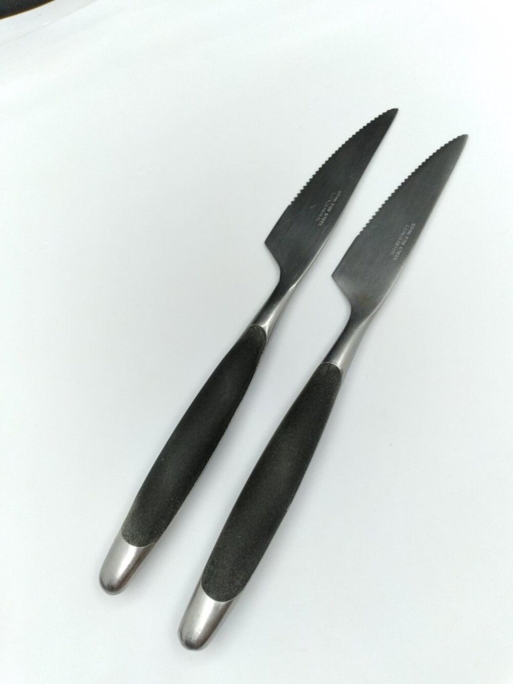 2 Lion General Stainless Steak knife Japan #2771 MCM Retro diner